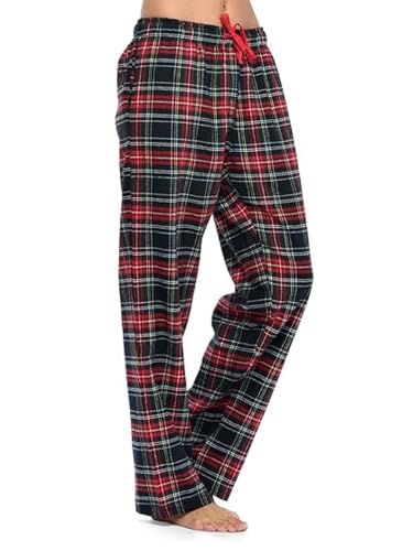 Image of Ashford & Brooks Women's Super Soft Flannel Plaid Pajama Sleep Pants