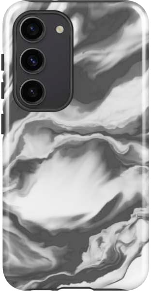 Skinit Pro Phone Case Compatible with Galaxy S23 - Grey Marble Design