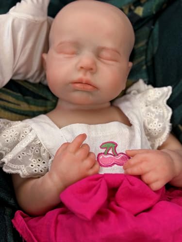 Muñeca de silicona bebé Reborn de 18 pulgadas peso real miniatura 6