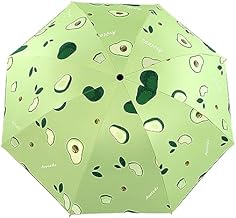 Manual Folding Umbrella, Compact Anti-Wind Umbrella, Waterproof Windproof Umbrella, Lightweight Travel Umbrella Opening Manual Close, Avocado
