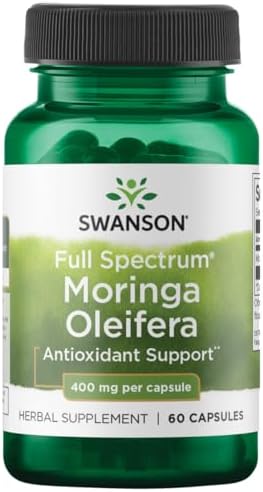 Swanson Full Spectrum Moringa Oleifera – 400 Milligrams 60 Capsules