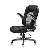 SP Mesh Office Chair Adjustable Tilt Angle and Flip-up Arms Executive Computer Desk Chair, Thick Padding for Comfort and Ergonomic Design for Lumbar Support (GY)