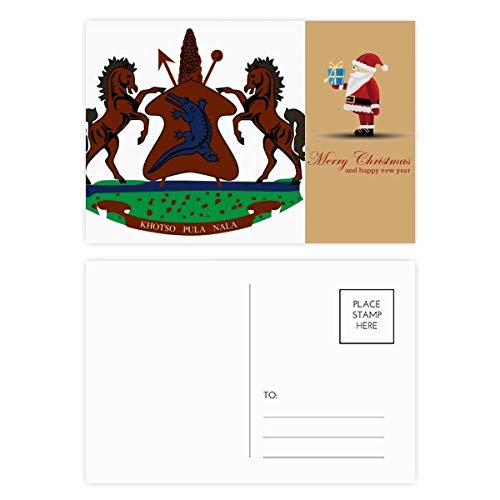 Cartes postales du Lesotho par lot de 20 avec emblème national africain pour correspondance
