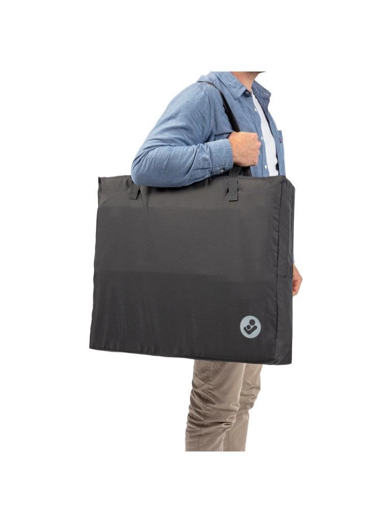 Maxi-Cosi Calao Light Lettino da Viaggio, super compatto e leggero, materasso CloudCore, 2 livelli di riposo, borsa da viaggio, per neonati e bambini (0–3 anni), max 15 kg, Beyond Graphite Eco