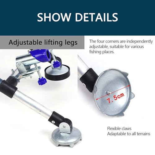 Silla portátil para camping awakentti, plegable con respaldo ajustable, soporte hasta 150 kg miniatura 5