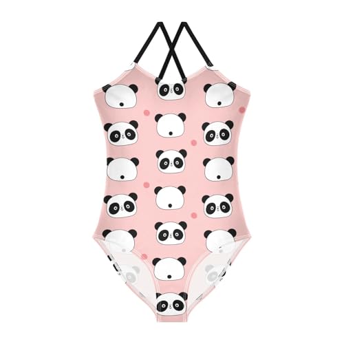 Image of Girls one Piece Swimsuit Summer UPF 50+ Quick Dry Beach Bathing Suit with Straps Swimwear 3-10 Years