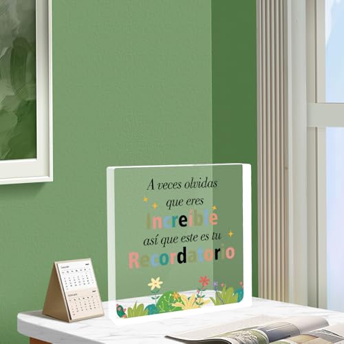 Miniatura 4 de Regalo Inspirador Placa Acrílica Inspirador A Veces Olvidas Que Eres Increíble, Así Que Este Es Tu Recordatorio Regalo De Aliento Regalo Amigo Invisible Regalos Originales Para Para Hija Chica Chico