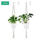 🌸Handgewebtes Seil: Naturbaumwolle ist handgewebt, korrosionsbeständig und kann lange verwendet werden. Einfaches, aber raffiniertes Design, das Ihre schönen Pflanzen perfekt zur Geltung bringt.