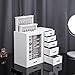 Homde Jewelry Organizer large for Dresser: Big Jewelry Box for Women - Holder with Drawers - Elegent Necklace Earring Ring Display Modern Gift (White + Grey)