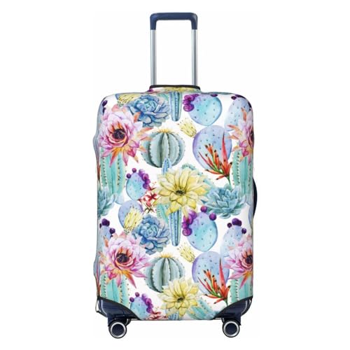 Cactus1 Print Washable Luggage Cover - Fashion Suitcase Protector Fits 18-32 Inch Luggage