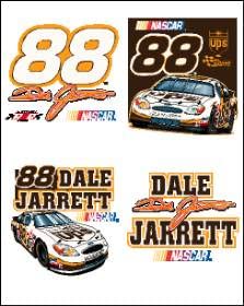 Wincraft NASCAR Dale Jarrett TattooTemporary Tattoos, Team Colors, One Size