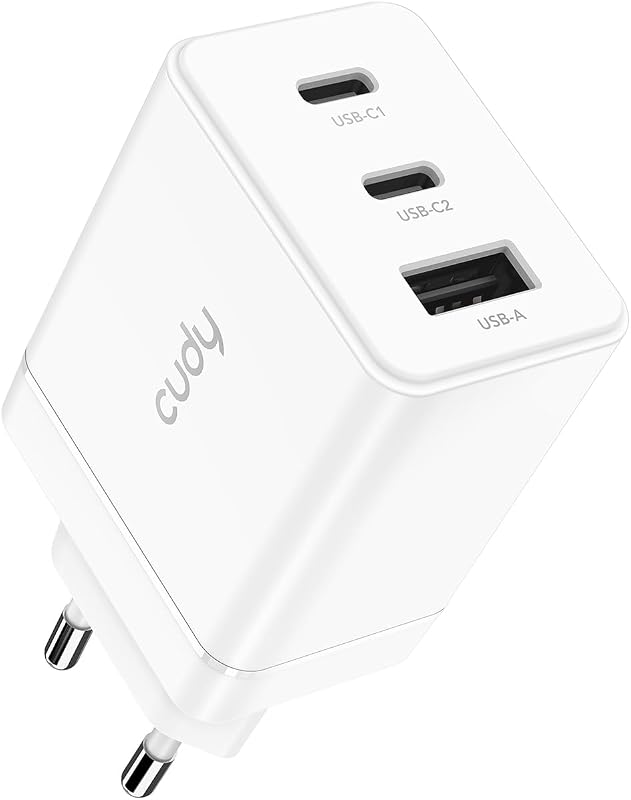 Cudy 67W GaN 3 porte, 2xUSB-C + USB-A