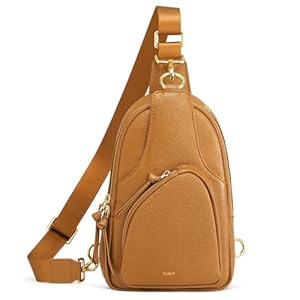 Kattee Slingtas voor dames, lederen heuptasjes voor dames, crossbodytas, kleine borsttas met RFID-blokkering