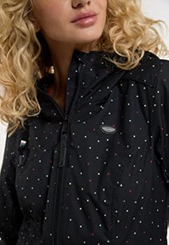 Ragwear YM-DANKA DOTS - Winterjas - black22/gemêleerd zwart
