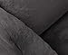 Knuffelwuff orthopädisches Hundebett aus kuschelig weichem Kaninchen Fellimitat Schnuffelupagus XXL 120 x 85cm Schwarz | Abnehmbarer Bezug | waschbar | für große, mittelgroße und kleine Hunde