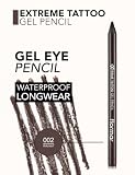 Flormar Extreme Tattoo Gel Pencil – Eyeliner z efektem tatuażu – Intensywnie pigmentowany brokatowy eyeliner w pisaku – Wodoodporny eyeliner w żelu do makijażu oczu – 002 Walnut