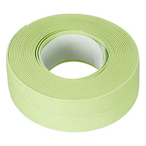 uxcell Waterproof Seal Caulk Strip Tape Self Adhesive 0.87" W x 10.5'L PVC Sealing Tape for Kitchen Bathroom Green