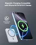 5000mAh Magnetic Portable Charger, Ultra Slim Magnetic Power Bank with USB-C Cable Compatible with iPhone 17/16/15/14/13/12 Series