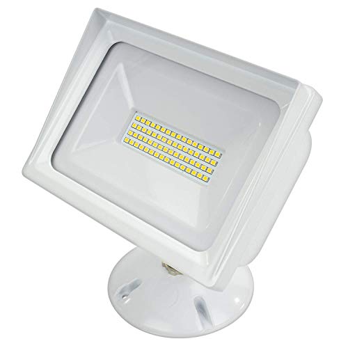 American Lighting ALV3-48WF-WH Panorama Collection Wall Pack COB Flood Light, 3000K, 48W, White