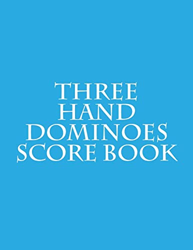 Three Hand Dominoes Score Book