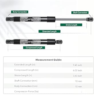 WDXIA 2Pcs Car Rear Tailgate Boot Gas Struts for Ford Taurus 2007-2009, Hydraulic Boot Gas Springs Lift Support Structs, Replace# 5G1Z54406A10AA
