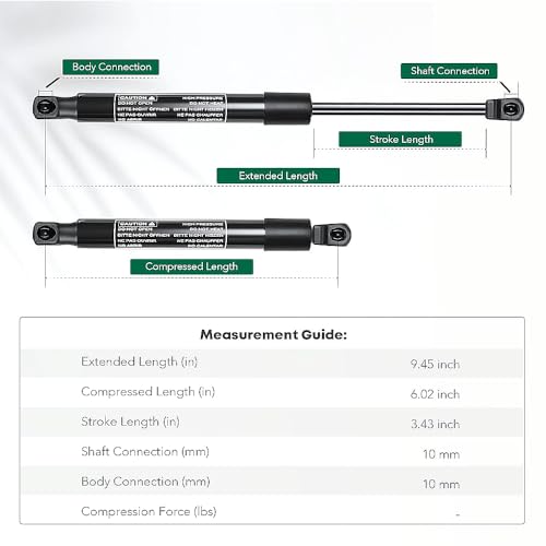 WDXIA 2Pcs Car Rear Tailgate Boot Gas Struts for Ford Taurus 2007-2009, Hydraulic Boot Gas Springs Lift Support Structs, Replace# 5G1Z54406A10AA