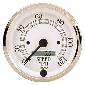 VDO 437750 Cockpit Royale Style Electronic Programmable Speedometer Gauge 3 1/8