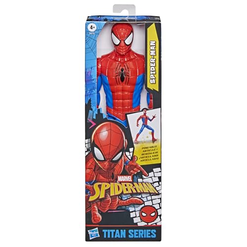 Marvel Spider-Man Titan Serie Action-Figur, 30 cm großes Superhelden-Spielzeug für Kinder ab 4 Jahren, Rot – Ansicht 3
