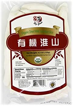 Big Green Unsulfured Organic Dried Wild Chinese Yam Root Slice有机淮山/Shan Yao/Huai Shan