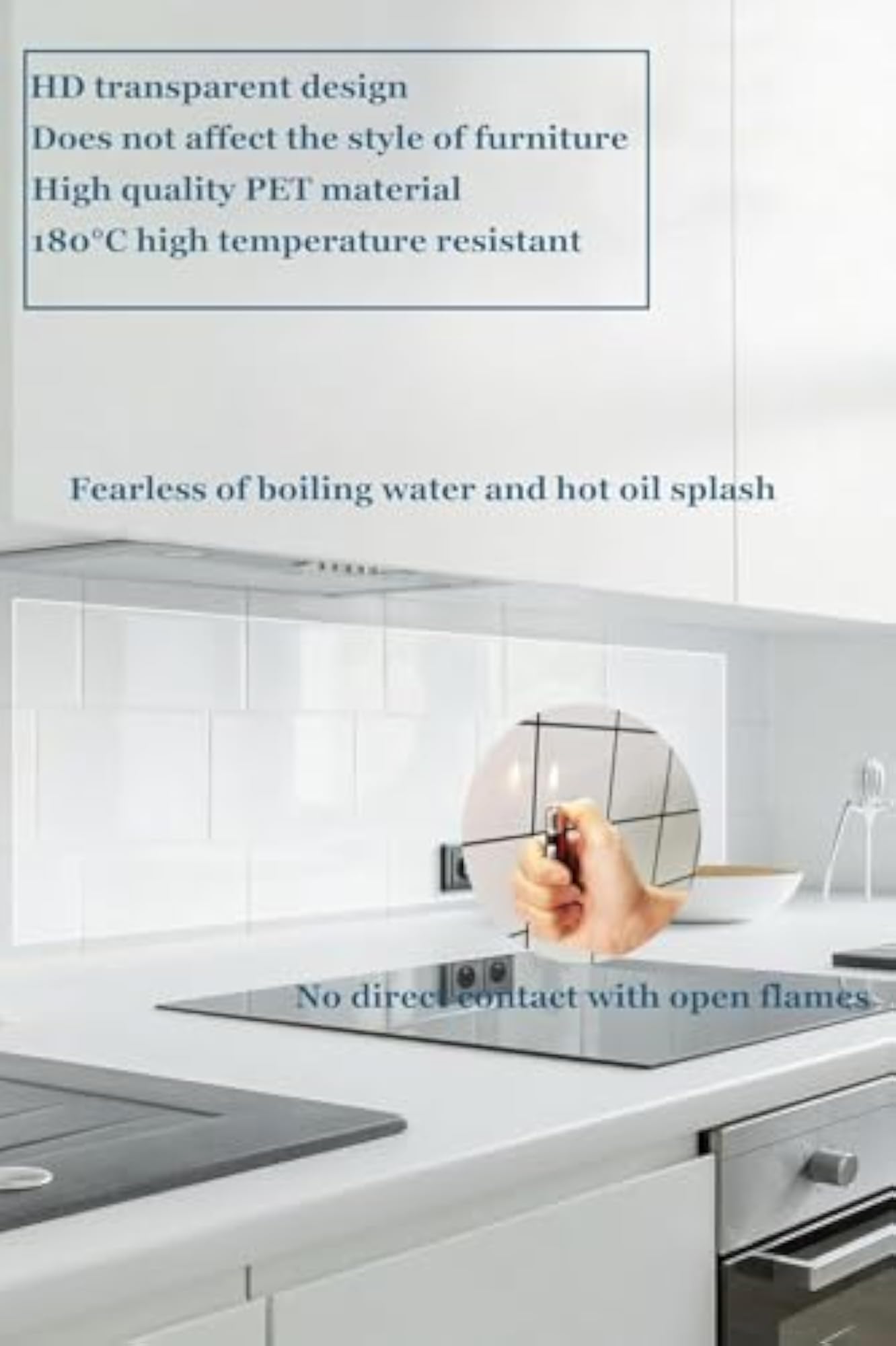 Self Adhesive Proof Kitchen Wallpaper Film - Heat Resistant