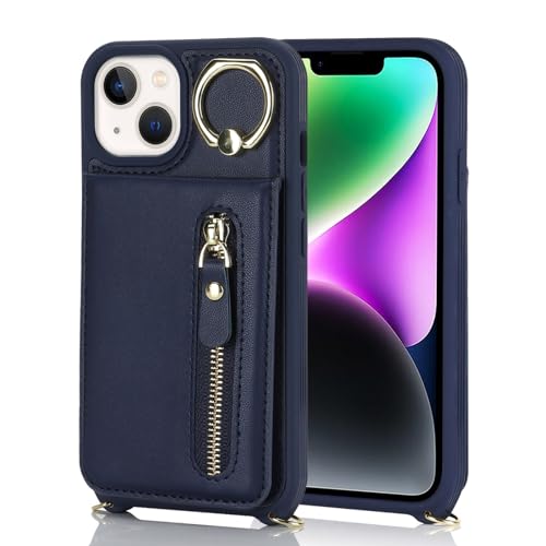 Zouzt for iPhone 13 Mini Case with Cord and Card Holde - Image 4