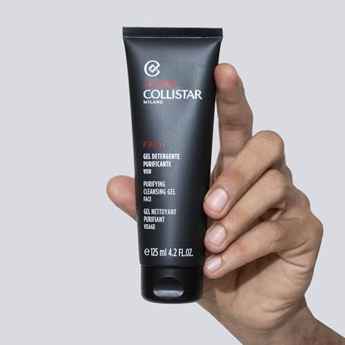 Collistar Gel facial para hombre, gel limpiador con carbón activado, limpiador facial para pieles grasas e impurezas, efecto mate, textura de espuma negra, 125 ml - imagen 3