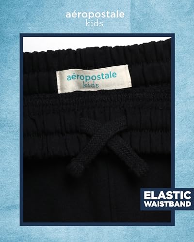 AEROPOSTALE Boys' Active Shorts - Fleece Sweat Shorts with Pockets - Gym Running Performance Athletic Shorts (4-16)4