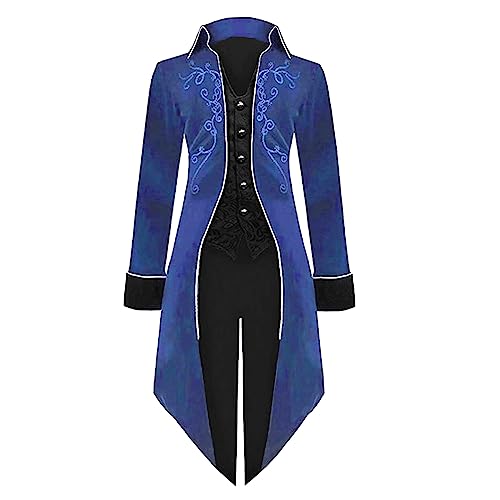 Abrigo medieval para mujer con borde gótico de oro para cosplay de Halloween 2