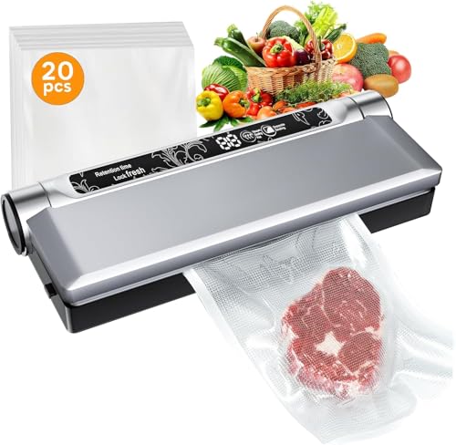 Food Storage Vacuum Sealer Machine, 75KPA Strong Suction, Dr