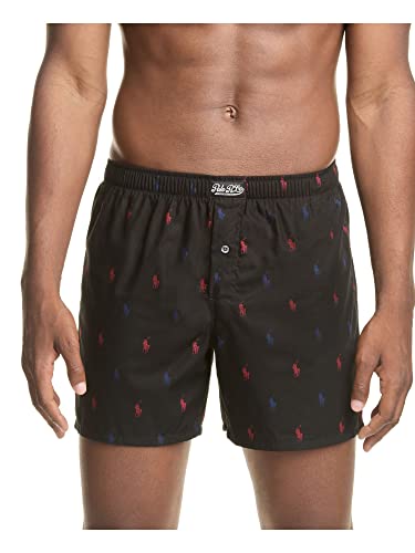 Polo Ralph Lauren Men's Classic Fit Cotton Boxer Black R382HR Small