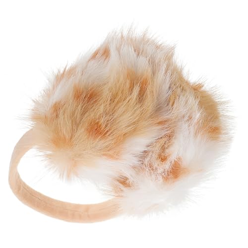 WRITWAA Foldable Faux Fur Ear Muffs for Women Warm and Fluffy Winter Ear Covers Headband for Outdoor Activities