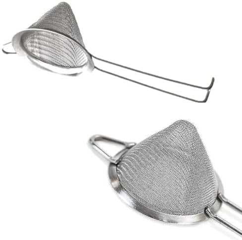Peneira Cônica Inox Diâmetro 8cm Malha Fina Coagem Dupla Coador P...