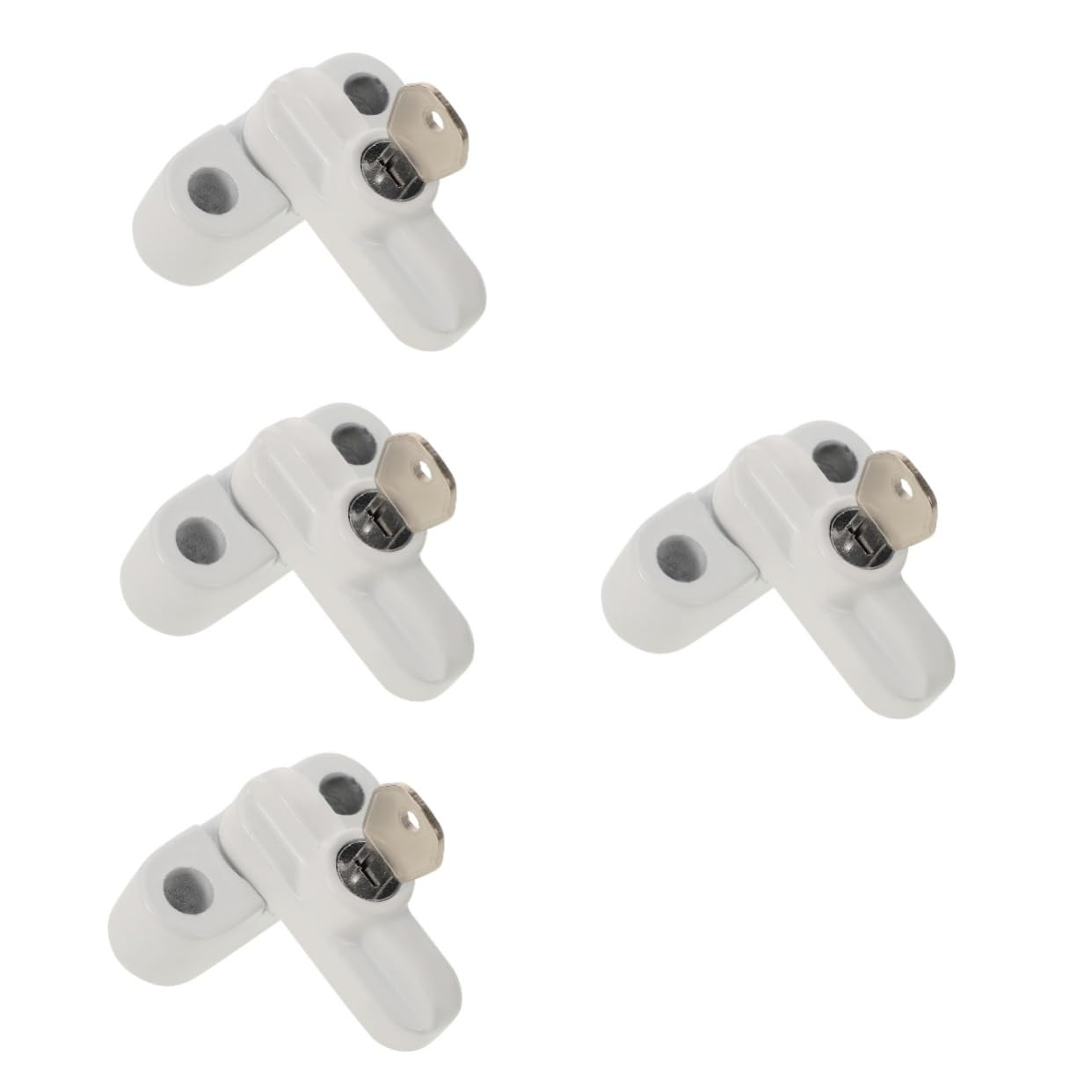 Serrure de fenêtre pour enfants x4 verrous de sécurité blancs pour châssis PVC et alu