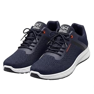 Crosshatch Navy Blue Men's Trainers - Lightweight Breathable Running Shoes for Gym, Fitness, and Casual Everyday Wear