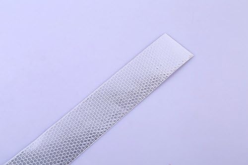Autotoper Reflective Tape White 2″X9.8′ for Trucks Trailers Car Park Traffic Warning Caution Conspicuity Tape Waterproof Self-Adhesive Reflector Tape-Reflective Tape 1 PCS