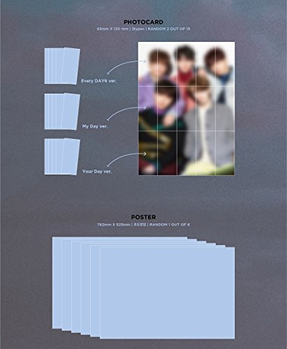 Jyp Entertainment Day6 - Moonrise (Vol.2) [Random Ver.] Cd+Photobook+2Photocards+Folded Poster #TOP5