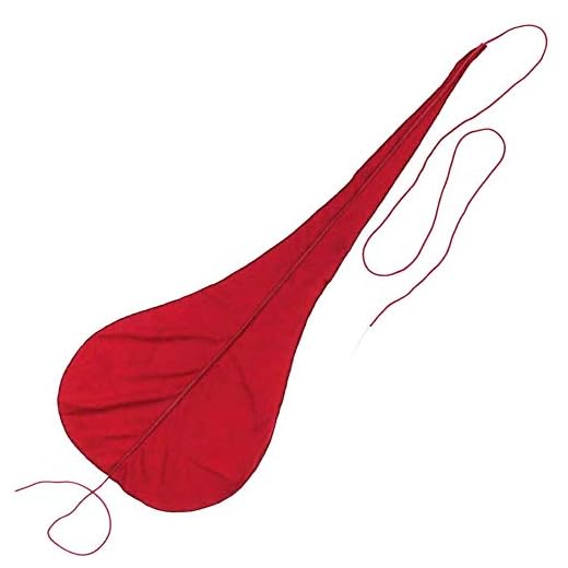 Jiayouy Silk Oboe Swab Instrument Cleaner Cloth for Flute Oboe Clarinet Saxophone - Wine Red