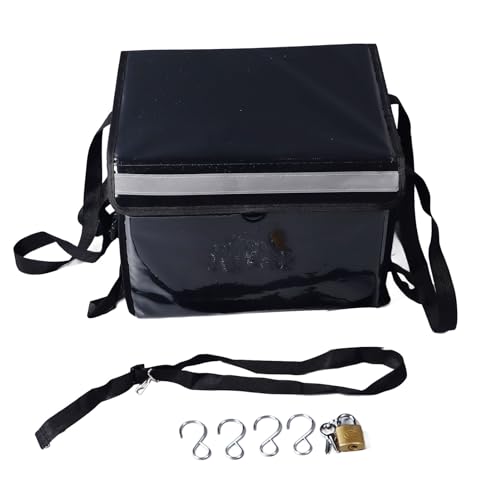 TOPINCN 48L Insulated Food Delivery Bag with Anti Theft Locks, Large Catering Bag for Mobile Food Stand, Restaurant Delivery Bag