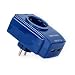 Produktbild VASTFAFA Steckdosenadapter 1-Fach-Steckdosen-Verteiler mit 2 USB Steckerleiste, mit Kindersicherungmit Überspannungsschutz, 3680W 16A Blau
