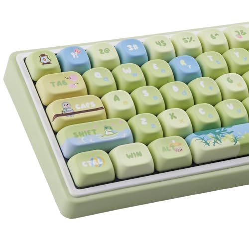 Keycaps PBT vert mignon Tsungup de 130 touches pour redonner vie à votre clavier mécanique MX