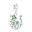 Lucky Horseshoe Bear Dangle Charm
