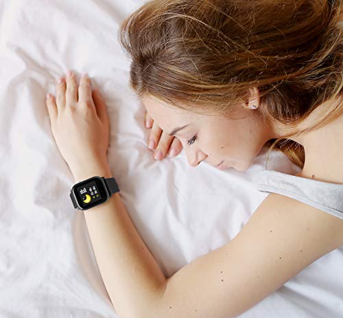 Technaxx-TX-SW6HR-Android-iOS-Smartwatch-Water-Resistant-Fitness-Tracker-with-Temperature-and-Heart-Rate-Monitor-Black