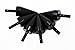 HTTMT MT218-002-BK (6 pcs) Universal Black Spike Bolts Compatible with Windscreen Fairings License Plate