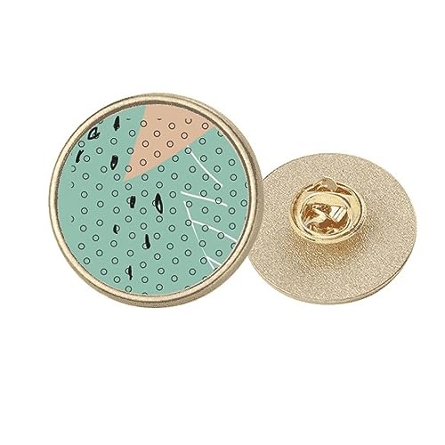 Broche ronde en métal doré Dot s Art M pour exprimer votre élégance naturelle